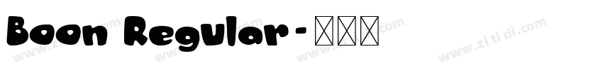 Boon Regular字体转换